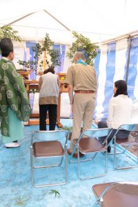 地鎮祭の様子